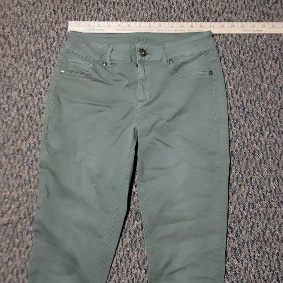 Maurices Khaki Army Green Stretch Jeggings Size Small - Picture 12 of 16